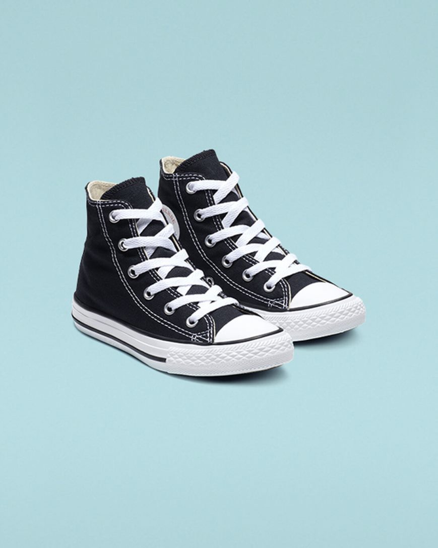 Tenis Converse Chuck Taylor All Star Classicos Cano Alto Menina Pretas | PT A041P89